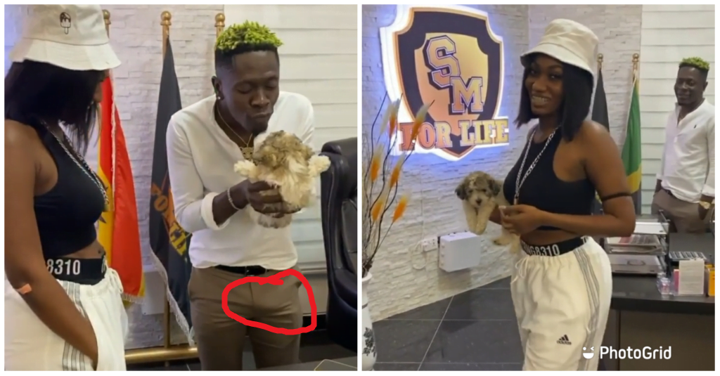 Shatta Wale’s Huge Banana Becomes Hard after wendy shay turned him on