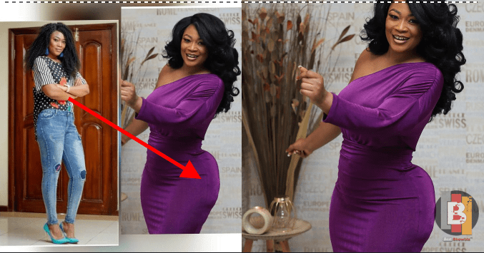 Abena of GMB fame caught with fake A$$ after posting birthday photos.