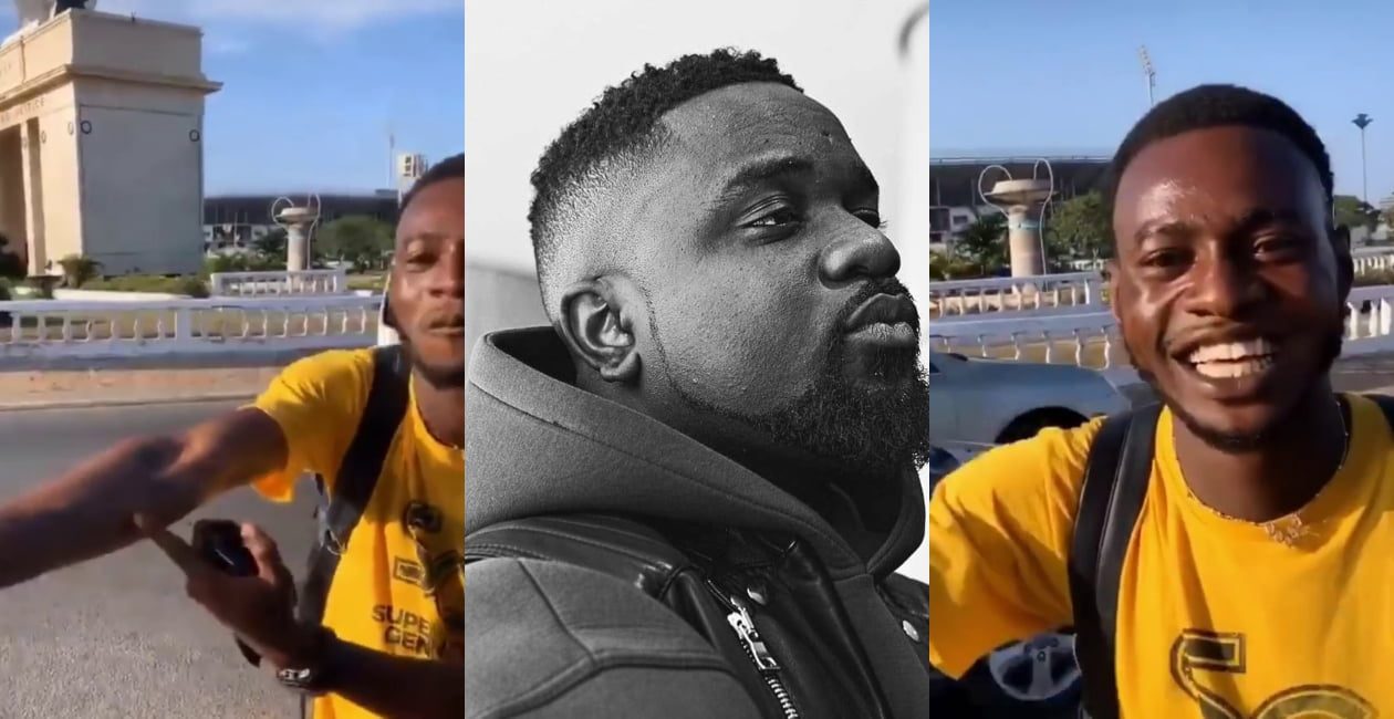 Sarkodie Goes Speechless After Loyal Fan Tattoos All His Name On His Arm - Video