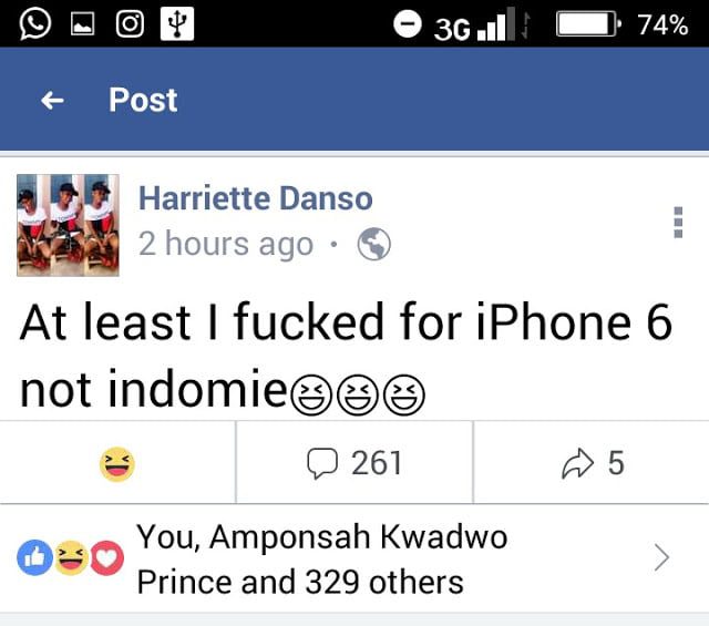 "I chop boys for iphone 6, not indomie"- Slay queen shocks social media with revelation.