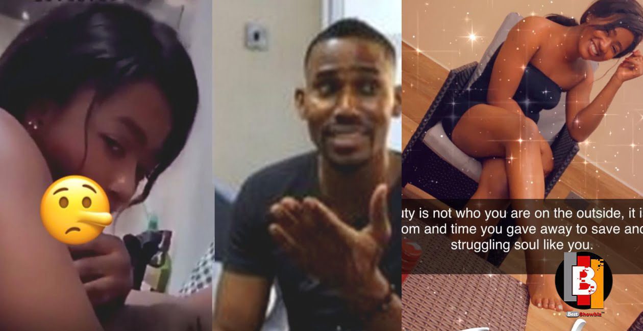 Ibrah One displays the full face of the lady spotted given him Blow Job in a viral video - Photo