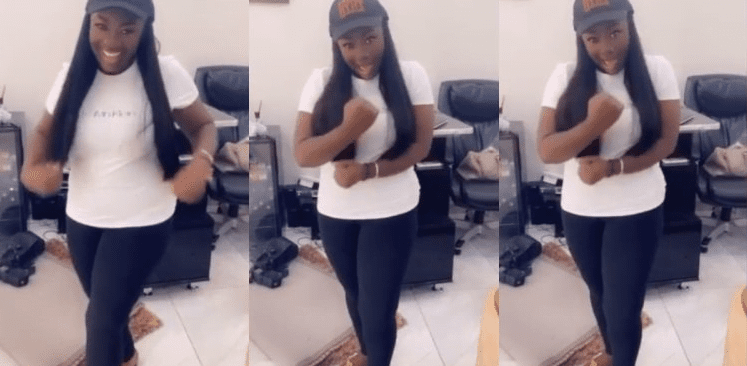 Actress Emelia Brobbey Shares Rare Video of Herself Dancing Excitedly