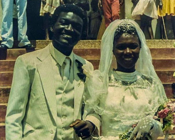 Charles Agyinasare and his wife vivian on their wedding day