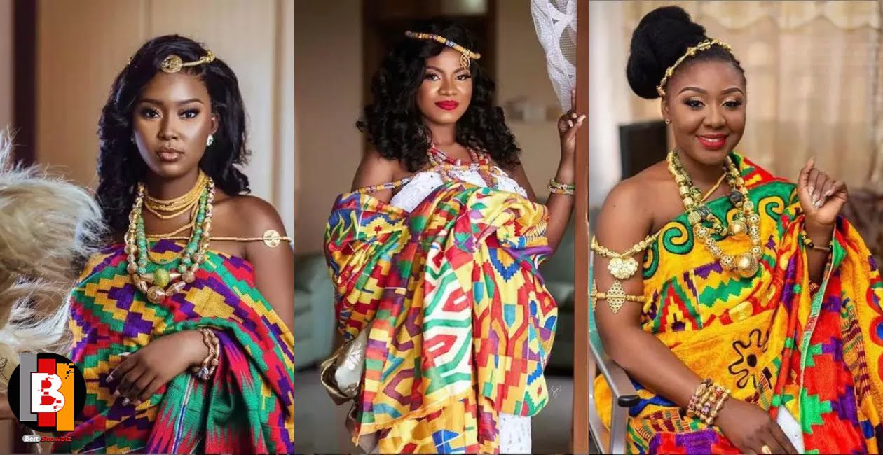 Check out 5 beautiful trending Kente wrap outfits for 2020 brides