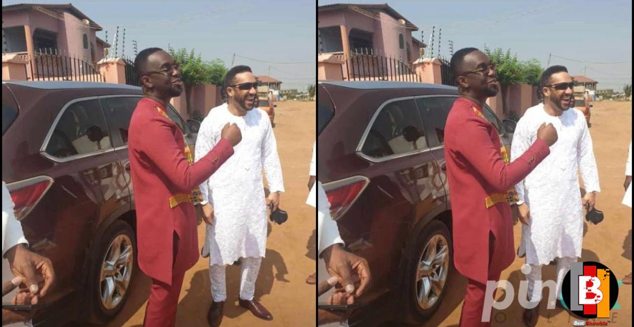 Majid Michel Shows Massive Support For Joe Mettle On His Traditional Wedding