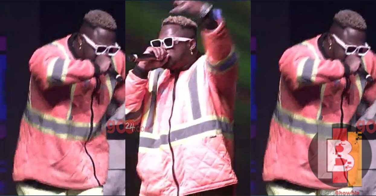 Ghanaians troll Medikal for wearing Traffic Lights Attire to Perform at VGMA’s