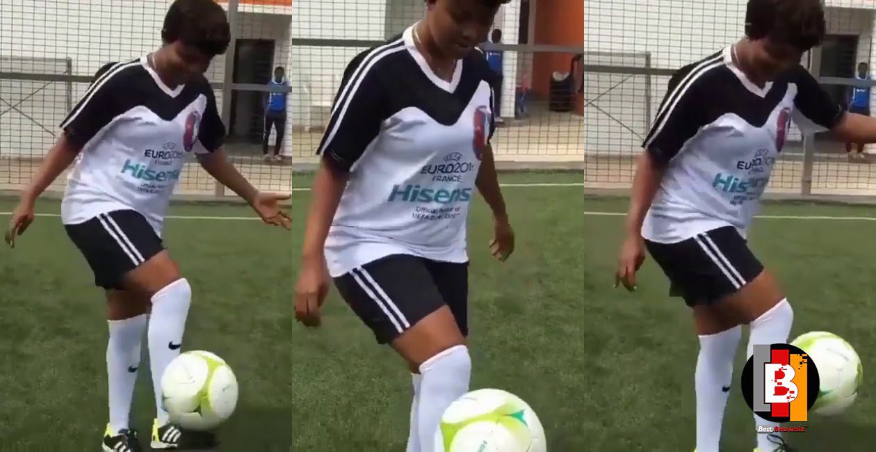 Nana Ama Mcbrown wows her fans with her football skills (video)