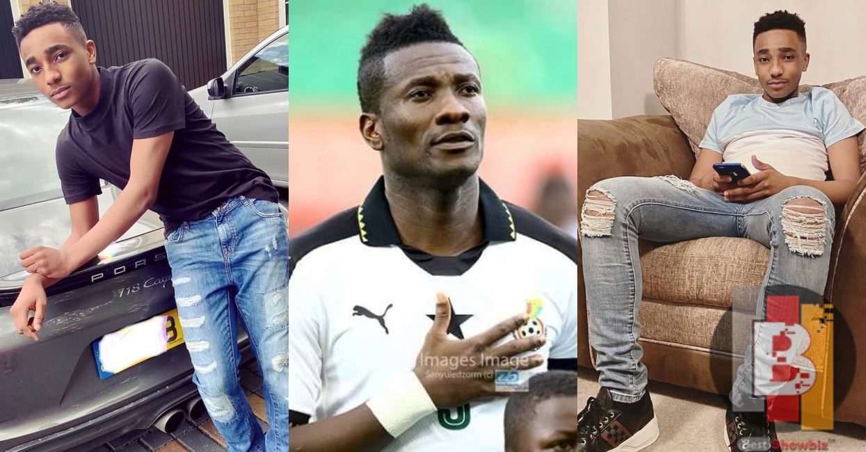 Asamoah Gyan for the first time flaunt his handsome grown-up son - Photos