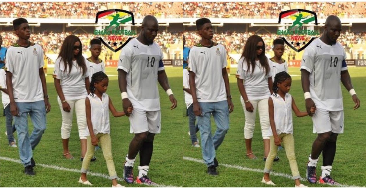 Stephen Appiah Amazes Fans With Rare Photos Of His Wife And Kids - Check Out