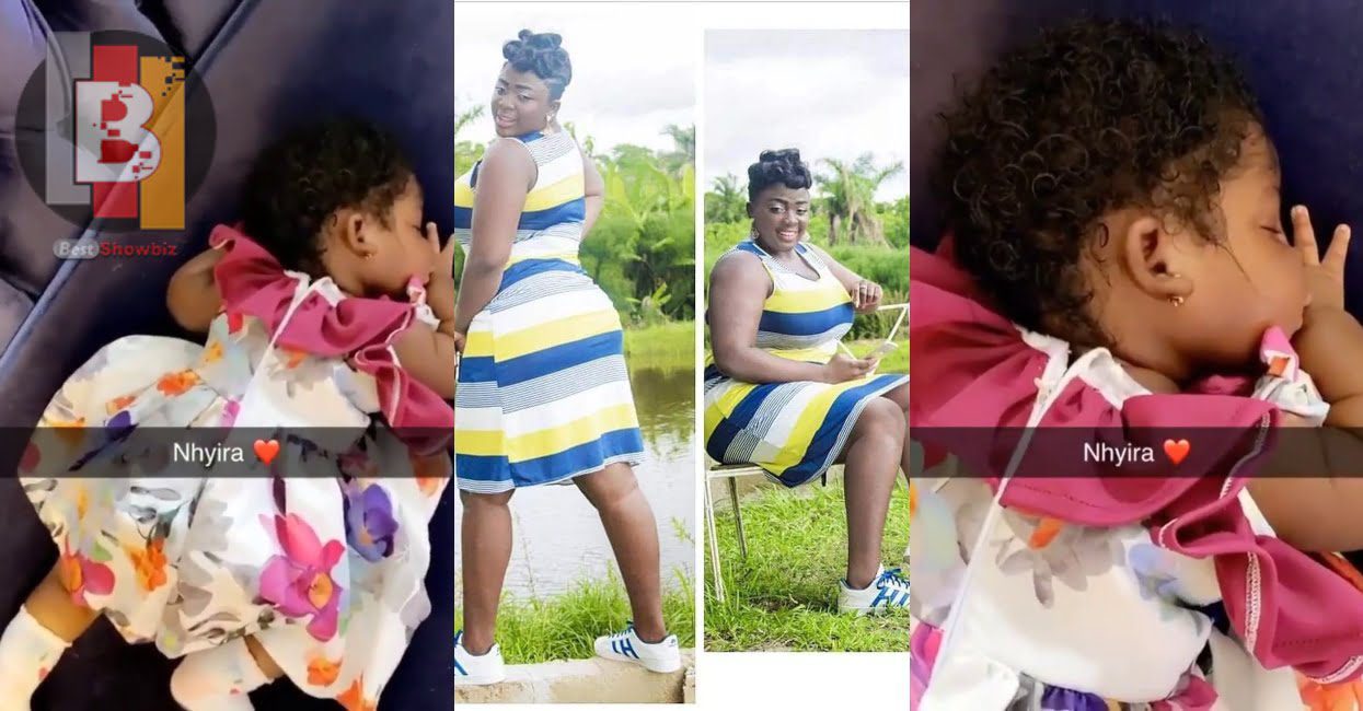 Beautiful sleeping video of Tracey Boakye's adorable daughter surfaces