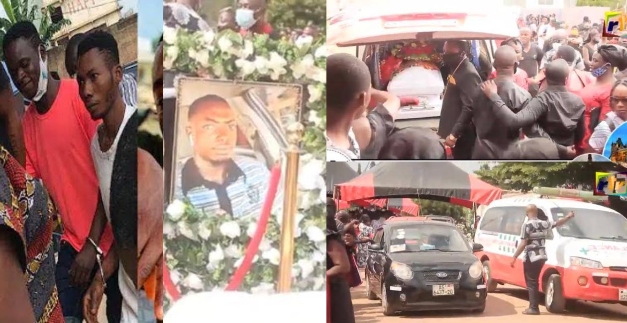 Sad: Scenes from funeral of Uber driver who was murdered by KNUST final student