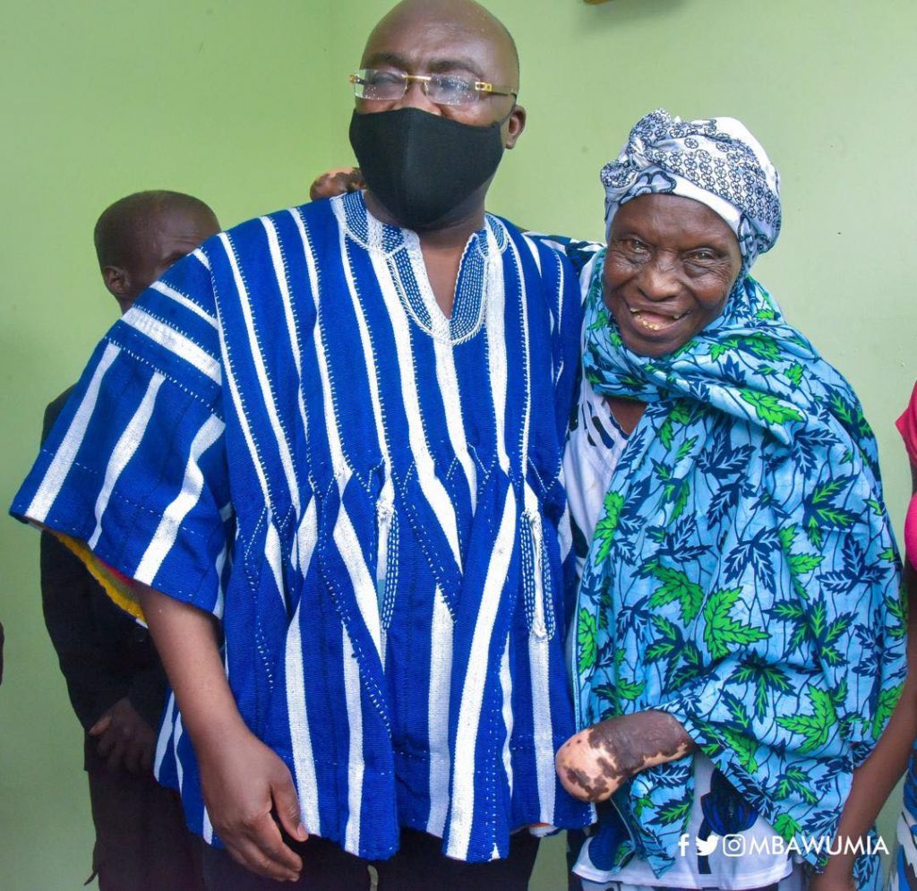 Bawumia gifts 2 bedroom house to 82-year-old leper after spotted living in a mud house