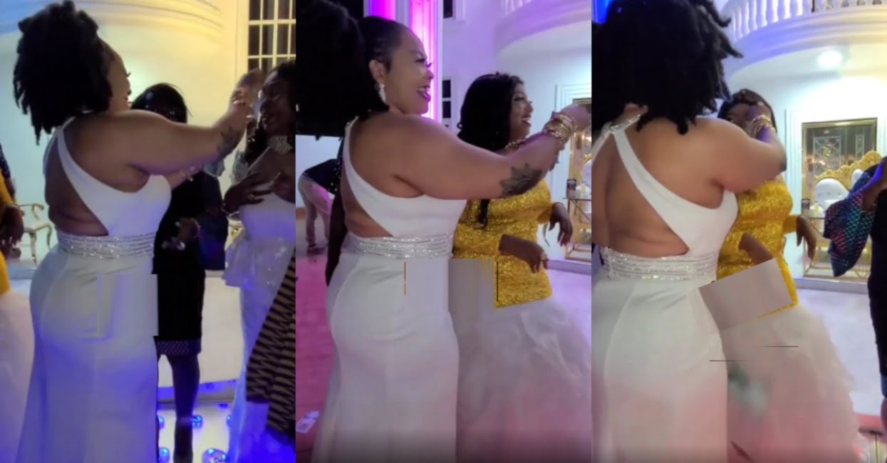 Nana Agradaa sprays money at Diamond Appiah's birthday