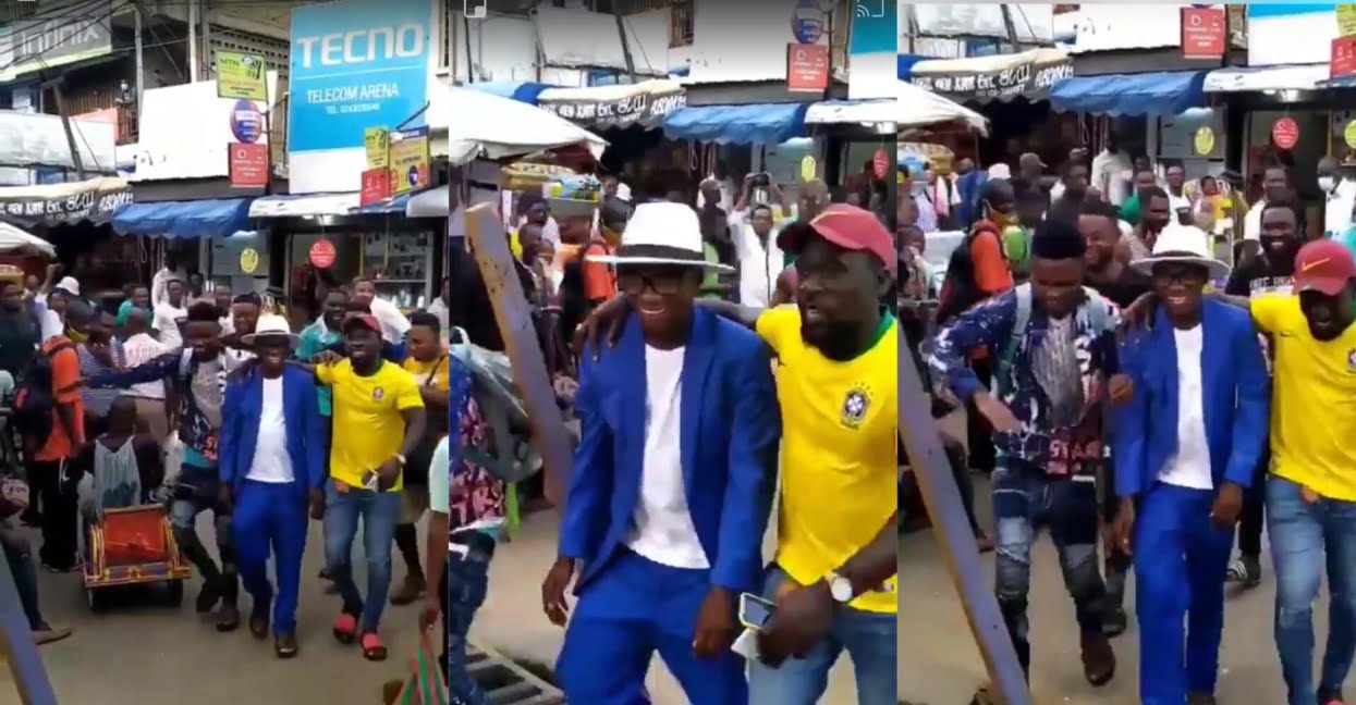 Dr. UN gets a celebrity welcome at Circle in Accra, people hail him - Video