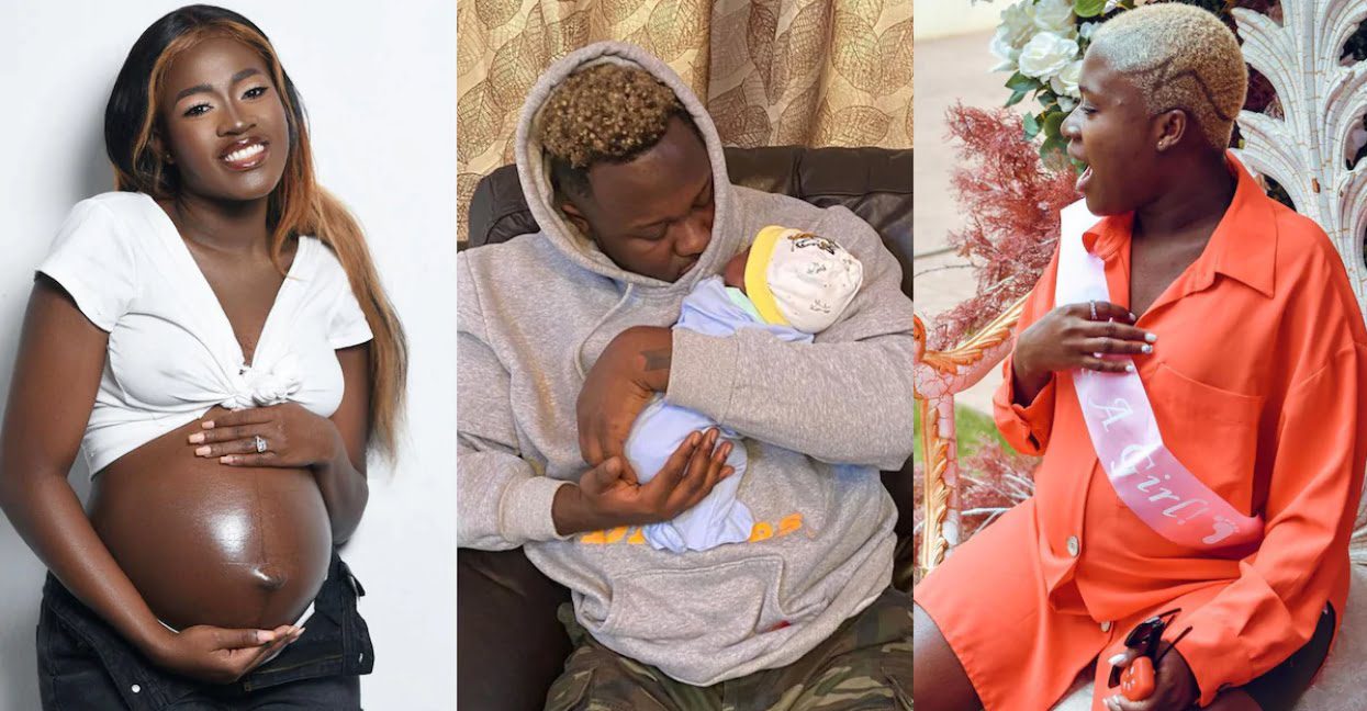 Island Frimpong: Photo of Fella Makafui and Medikal's daughter being fed drops