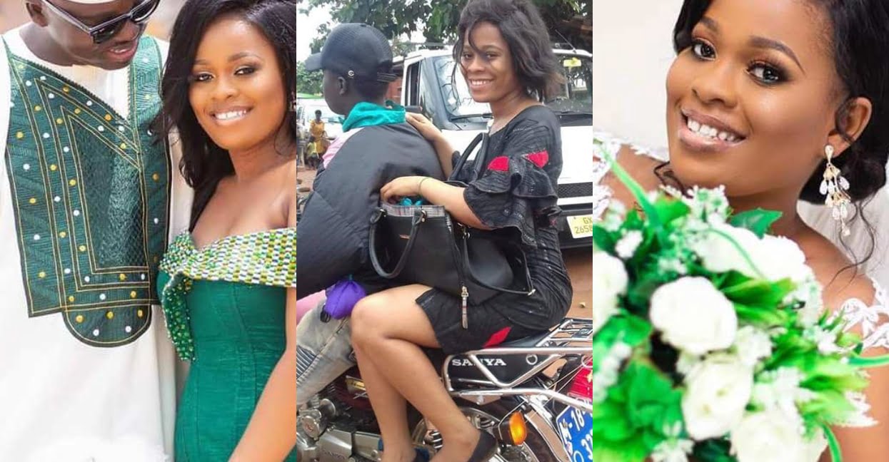 Beautiful Ghanaian lady finds love after her okada photos went viral on Facebook