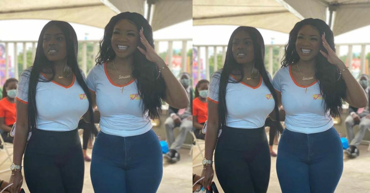 Nana Aba Anamoah and Serwaa Amihere flaunt their curves after escaping fake UN awards
