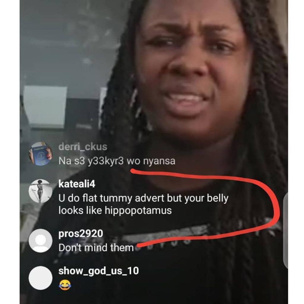 You do flat tummy advert but your stomach is big like hippopotamus - Social Media Users Blasts Tracey Boakye