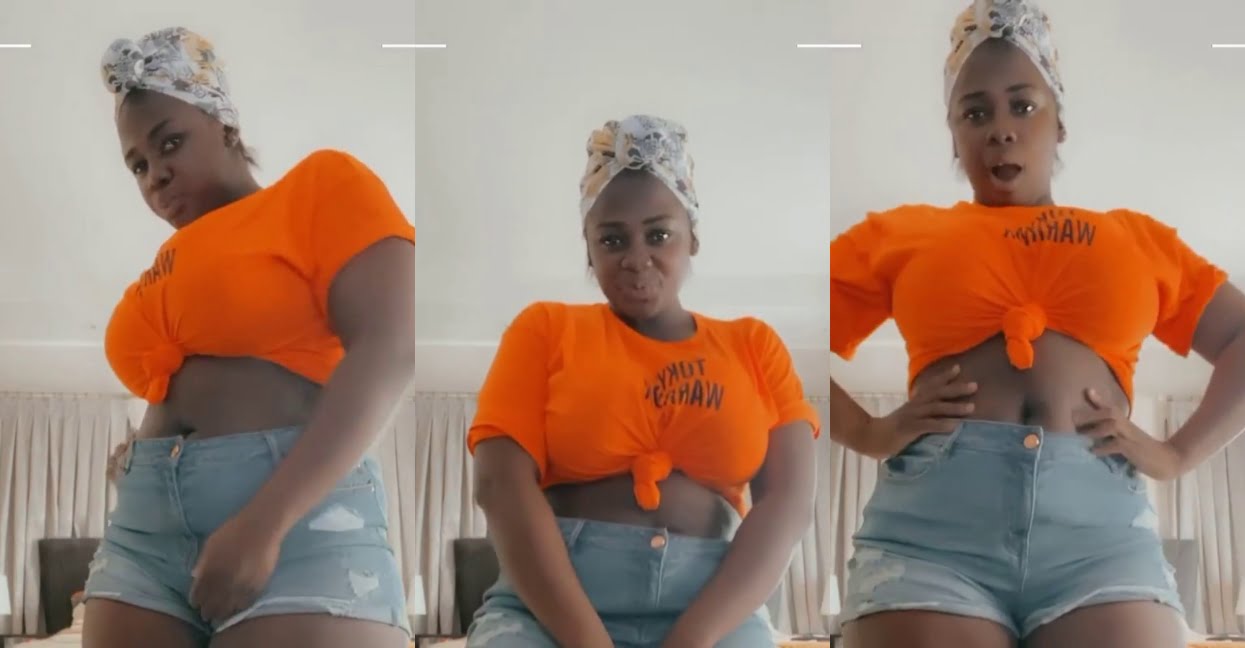 Tracey Boakye amazes fans with a video of her bare stomach