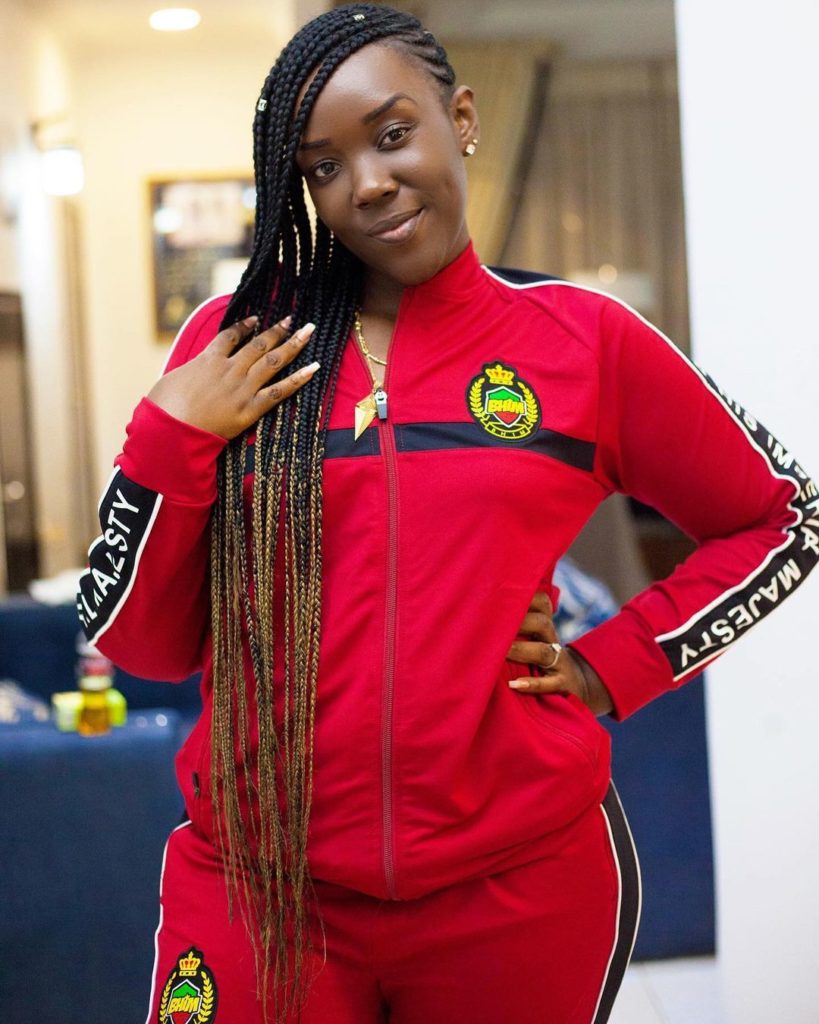 Stonebwoy's wife causes Massive stir as she rocks Bhim collections hair to toe (photo)