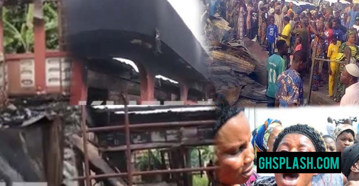 Four Kids burnt to ashes in fire outbreak while their mother attends all-night service