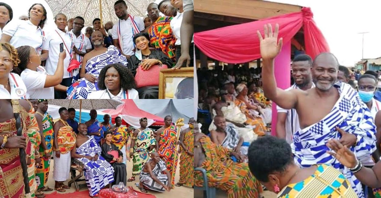 Honorable Kennedy Agyapong Enstooled As Adoye Hene At Assin Dompim – Photos