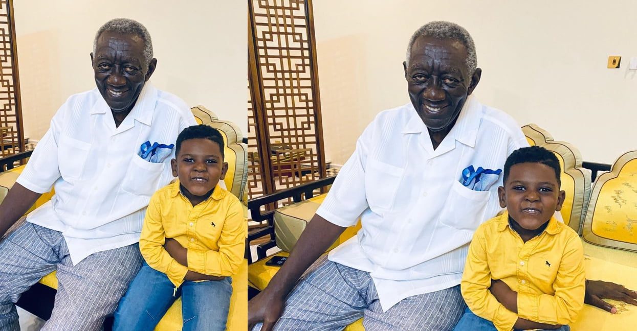 "Grandpa told me I will be president one day"- Kuffour's Grandson says