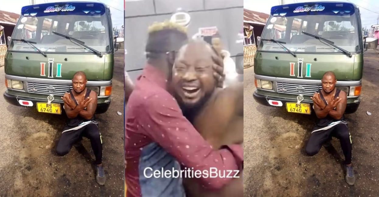 A clearer picture of The trotro Driver who made shatta wale cried surfaced online (photo + video)