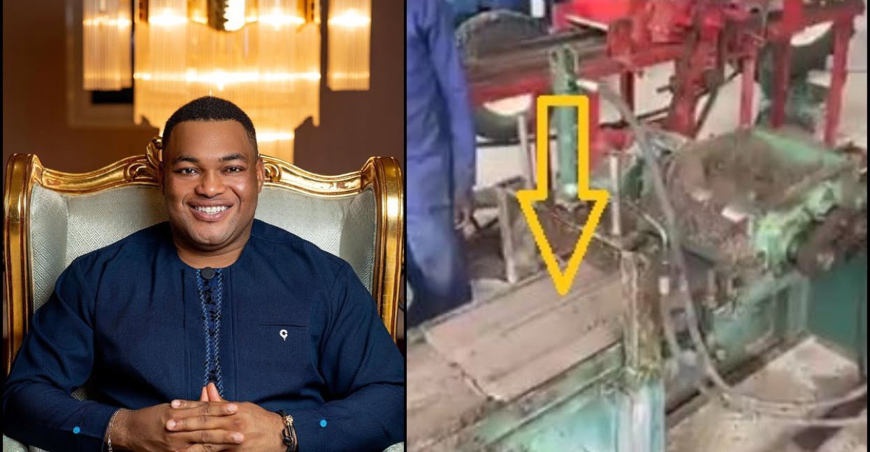 Safo Kantanka Jnr. Displays New Roofing Tiles Machine Built By The Company - Video