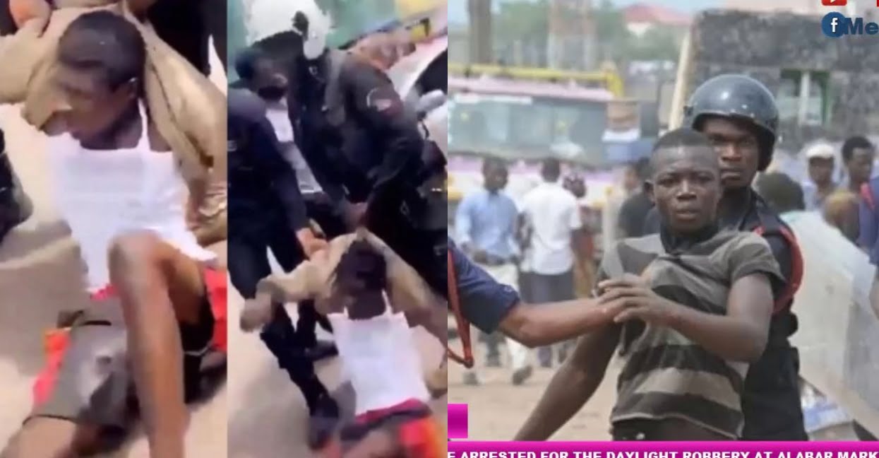 Police arrest armed robbers who killed trader and robbed Market women at Kumasi (video)