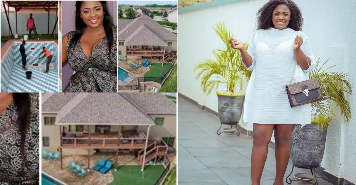 Tracey Boakye again! claims Ghanaians are jealous of her East Legon mansion (Video)