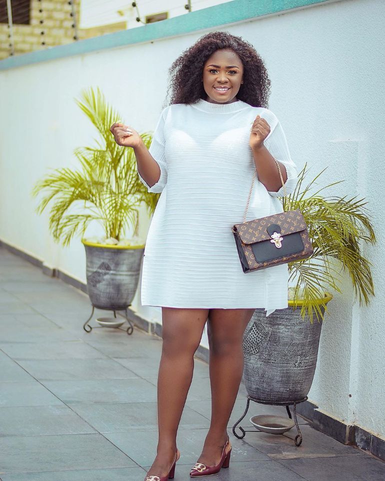Throwback photo of Tracey Boakye looks so pale and hungry causes stir on the internet