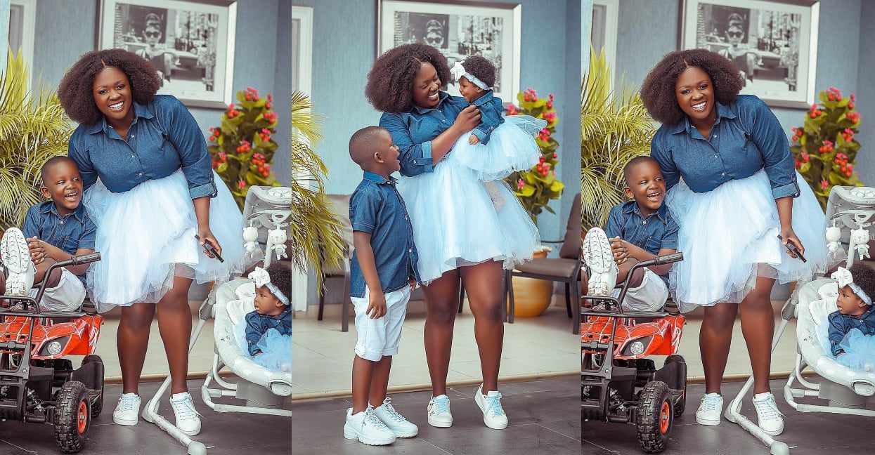 Tracey Boakye breaks the internet with pictures of her kids (photos)