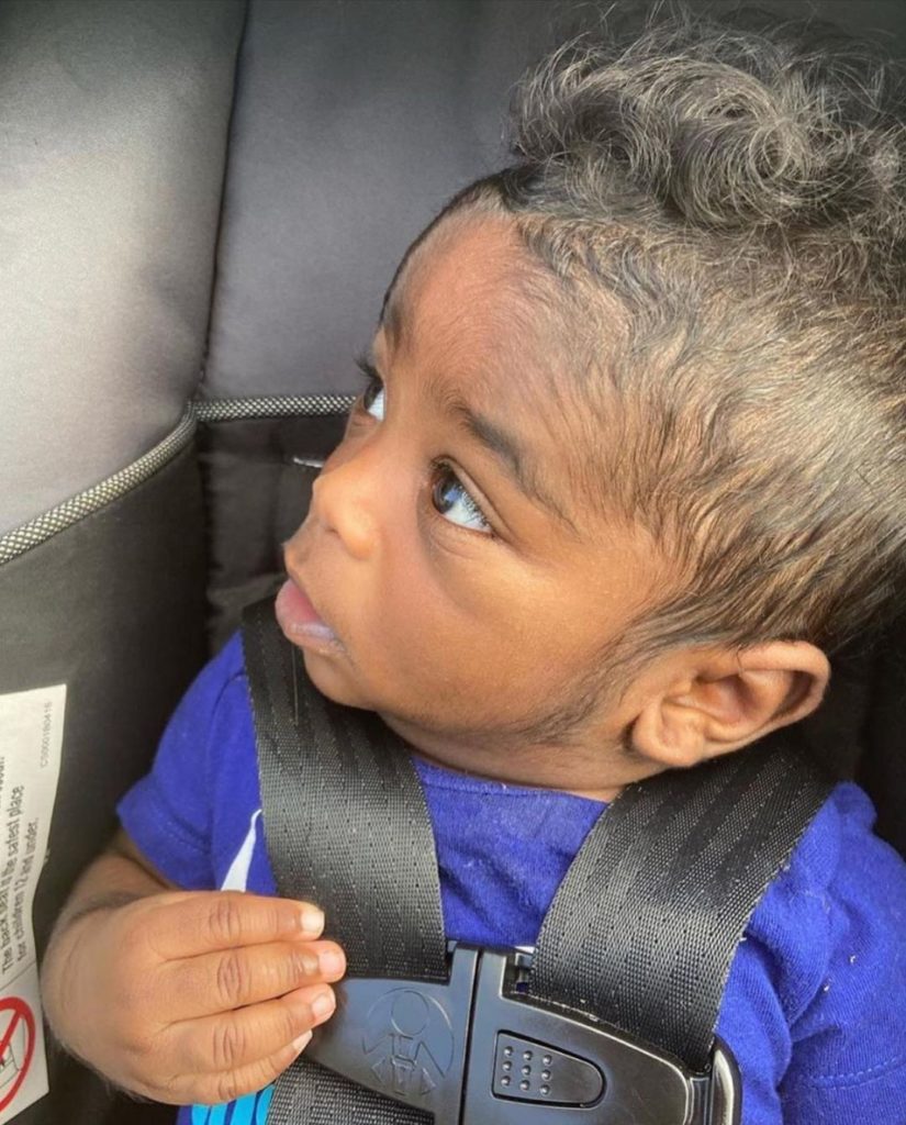 Hairy 5 months old baby causes stir online (photos)