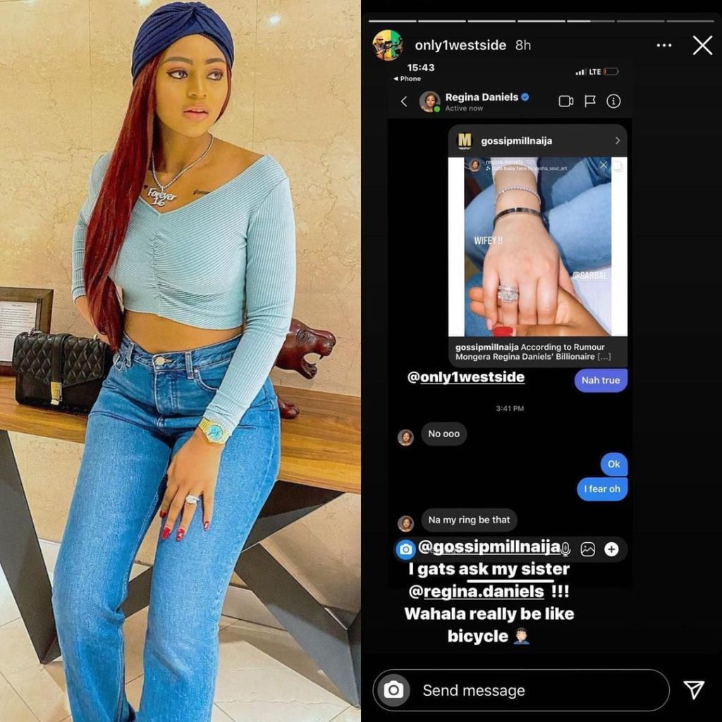 Regina Daniels finally speaks on her husband, Ned  marrying a 7th wife reports