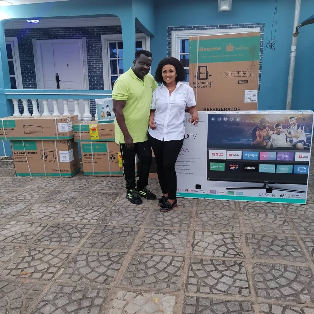 Nana Ama Mcbrown Surprises Koo Fori With Home Appliances After His House Burnt To Ashes 