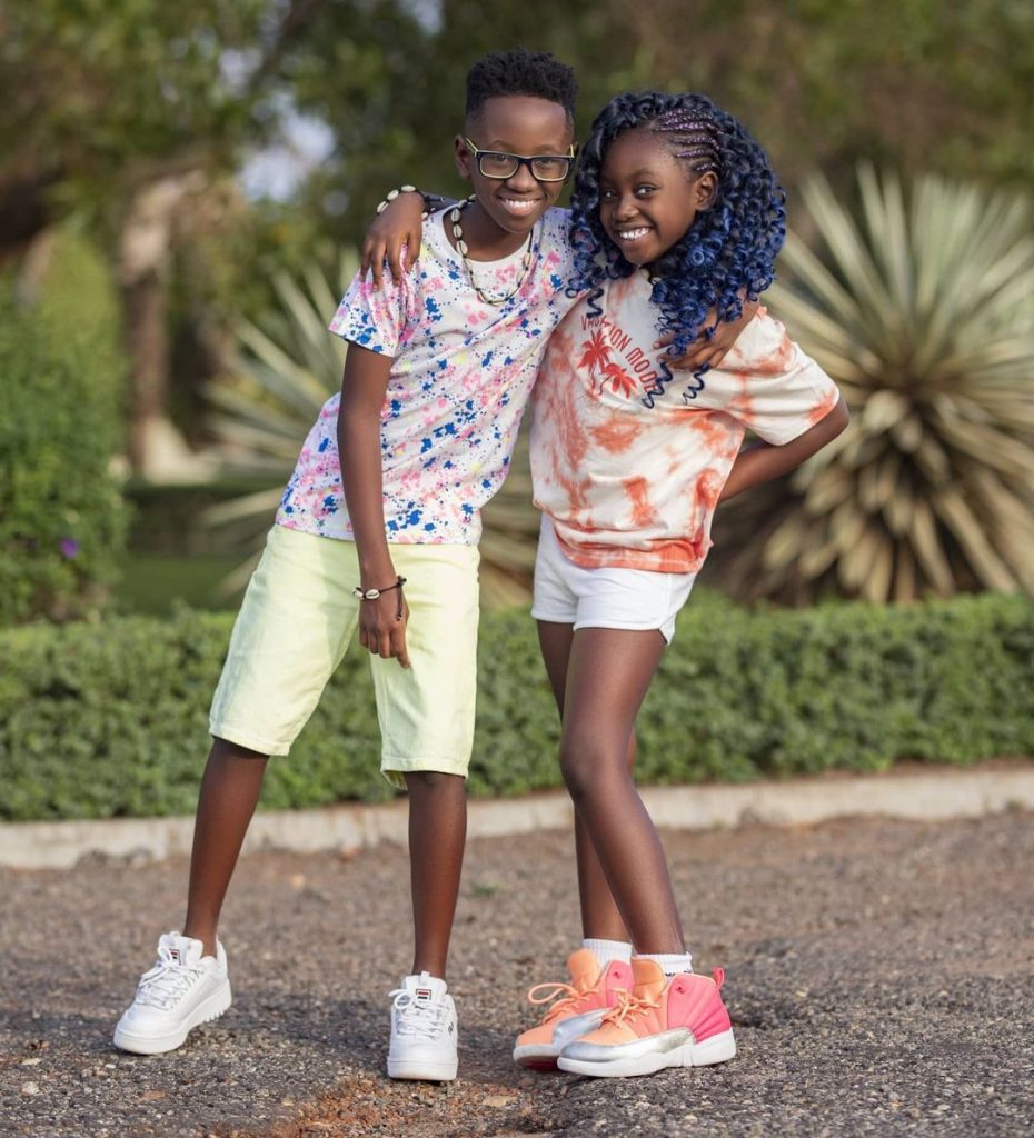 Pictures of Okyeame Kwame's kids that shows he has truly been blessed with a wonderful gift from God(photos)