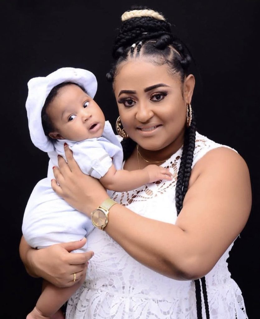 Matilda asare and her son