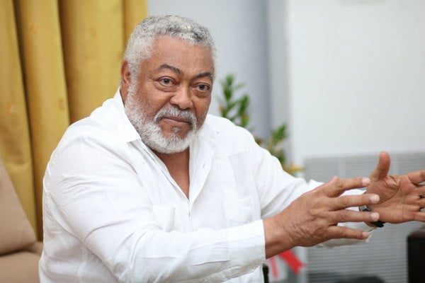 Funeral Cloth of Late Jerry John Rawlings Drops - Photos
