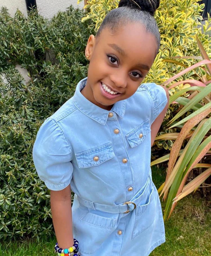 Meet the only beautiful daughter of Asamoah Gyan: Zelda Ohemaa Gyan.