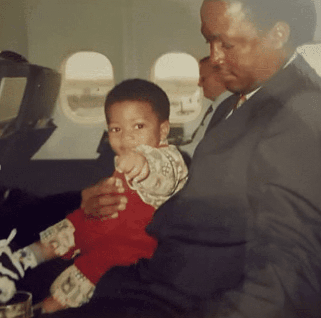 Mahama's son, Sharaf celebrate his dad in style – drops rare throwback photos