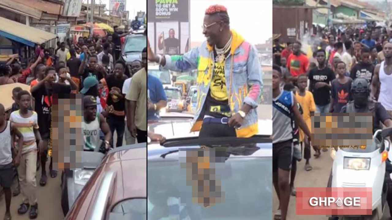 Shatta wale receives Presidential welcome in Kumasi (video)