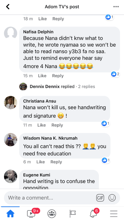 Ghanaians troll Nana Addo for his handwriting in Rawlings’ Book Of Condolence