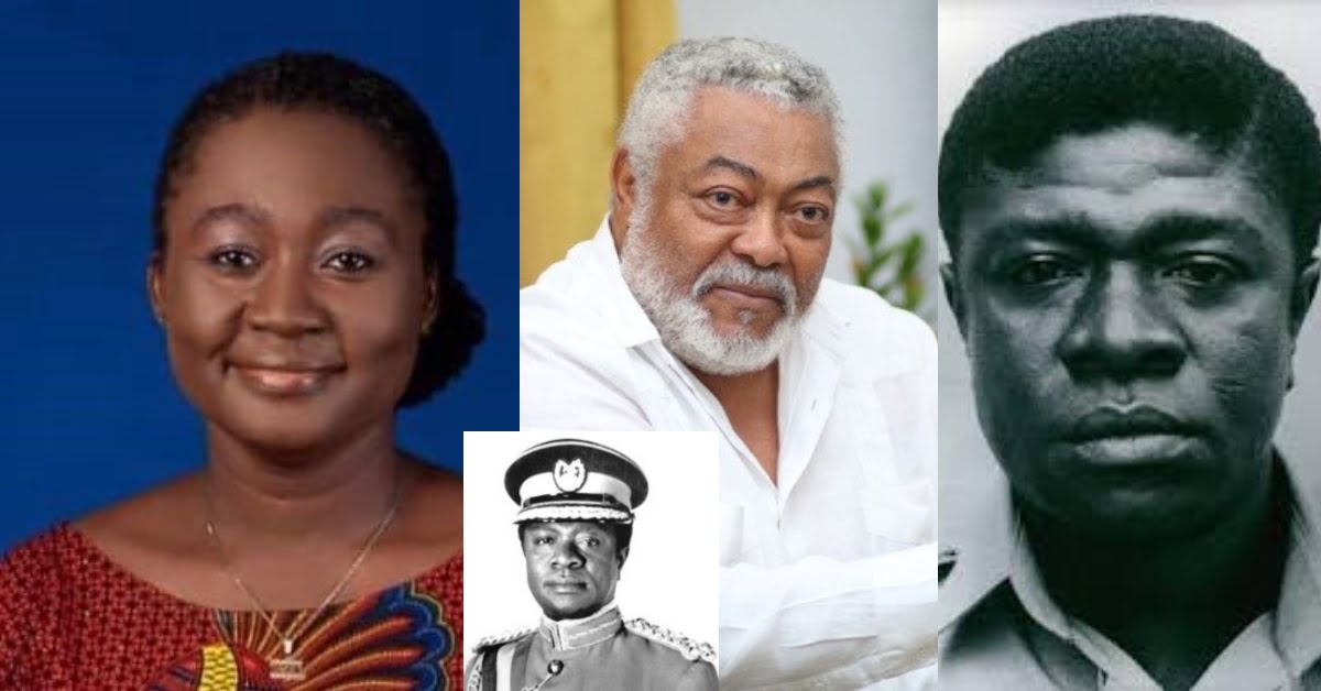 Rawlings died a hero while your father died like a thief - Ghanaians replies Acheampon's daughter