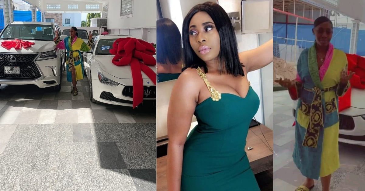 Afriyie Acquah’s Ex-wife, Amanda gets new luxury Cars from "papano"; flaunts them on social media