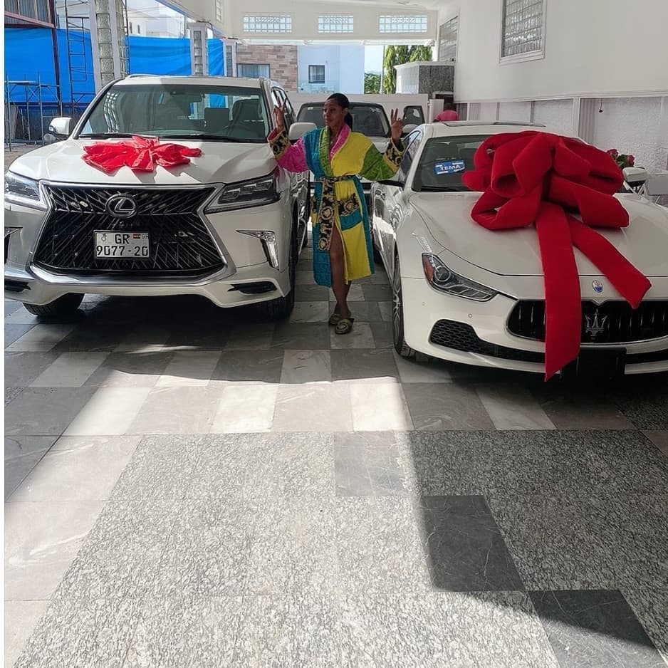 Afriyie Acquah’s Ex-wife flaunts new luxery Cars