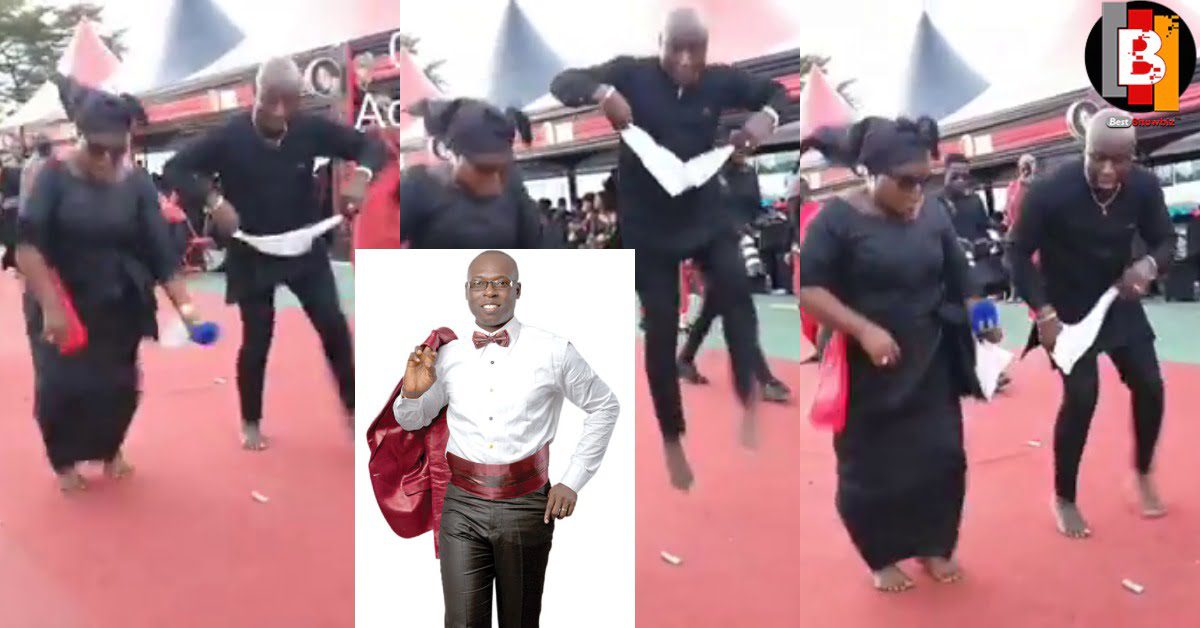 Dsp Kofi Sarpong spotted showing some crazy traditional dance moves at a funeral (video)