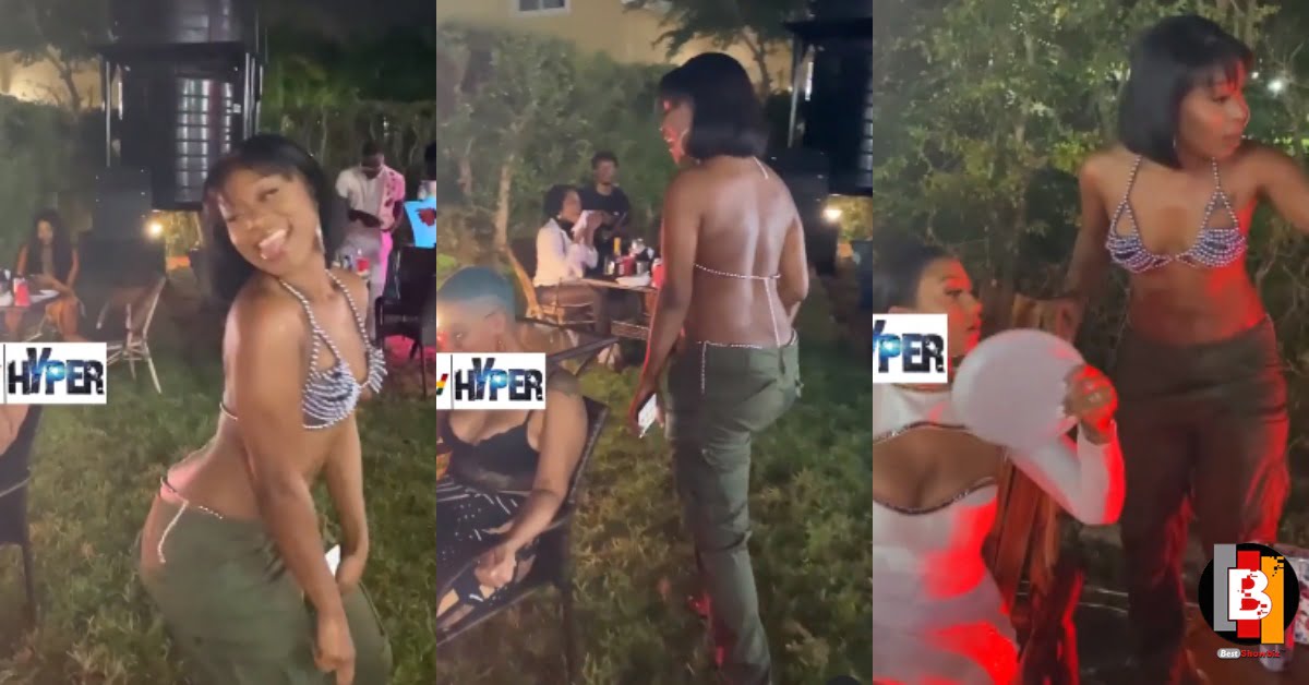 Efia Odo Steals Hajia4real’s Party With Her Crazy Dressing – Video