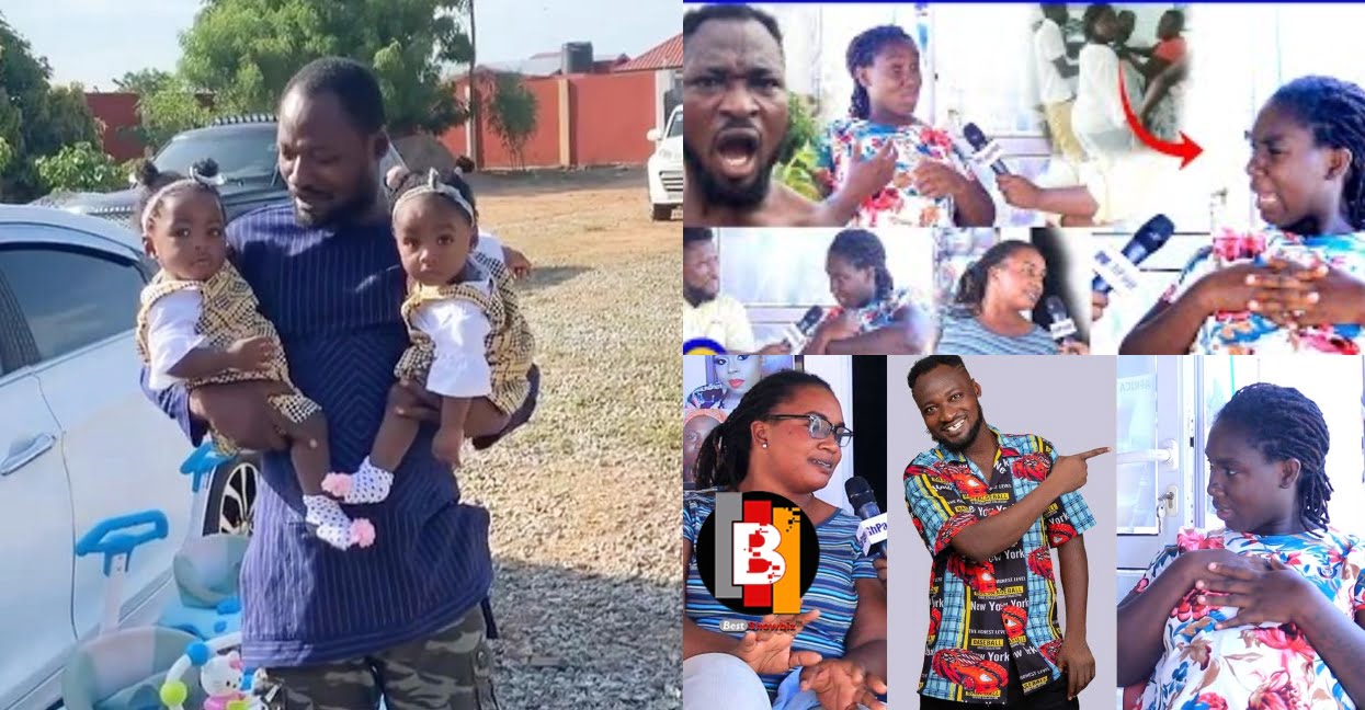 Funny Face Gave GHc300 to his Twins and Baby Mama to spend for two months
