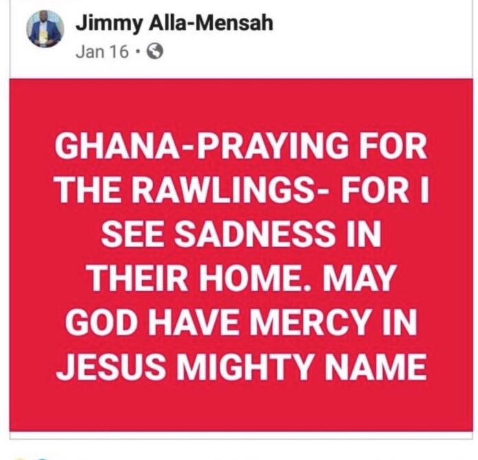 JJ Rawlings death was 'predicted' by a Ghanaian Prophet (Screenshot)